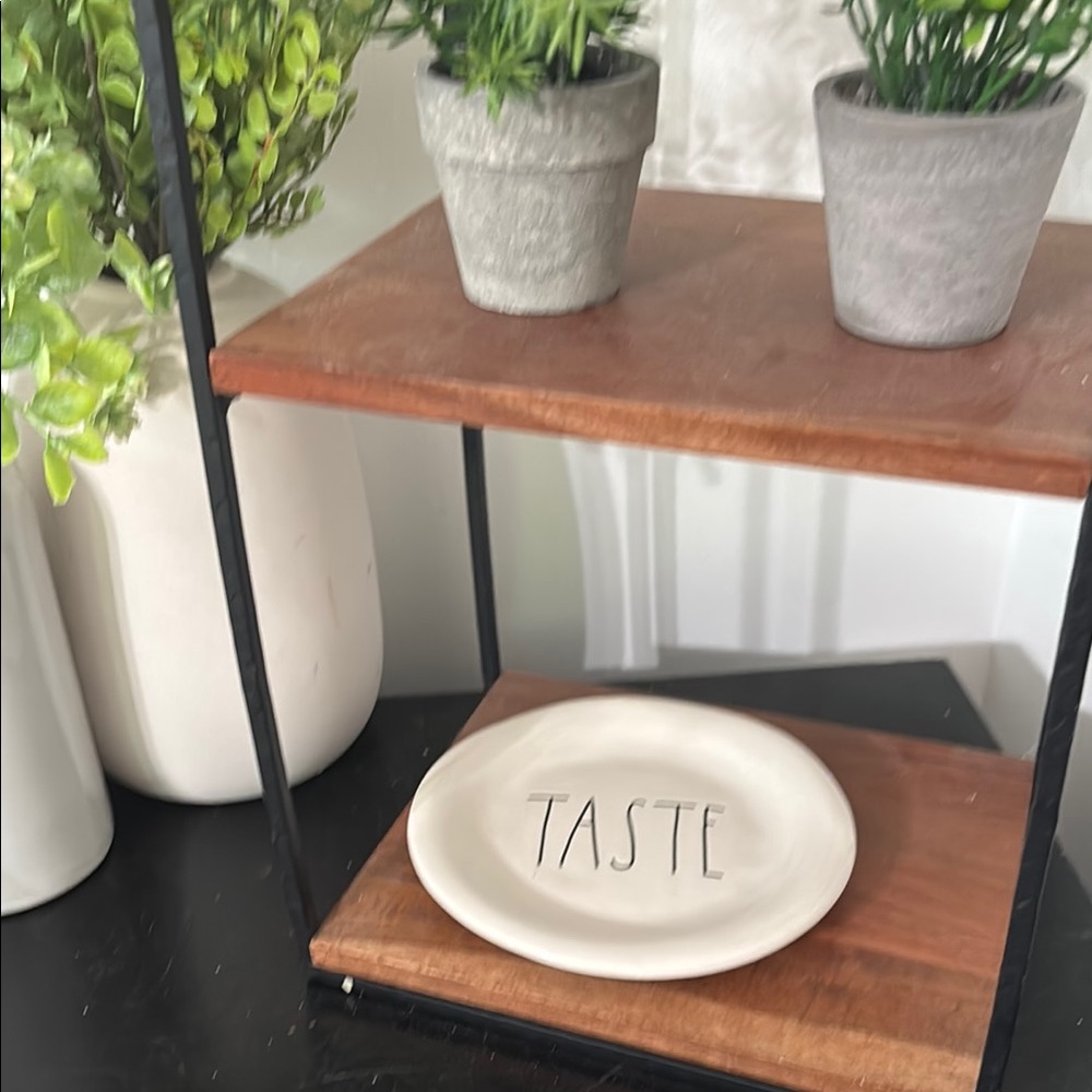 Rae Dunn Taste Ceramic Appetizer Plate